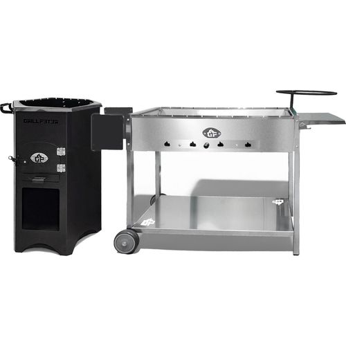 Grillstation Batyr Feuertonne mit Mangal und Zubehör