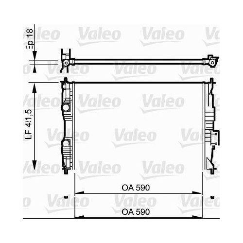 VALEO 735118 Kühler Wasserkühler Motorkühler für NISSAN Qashqai / Qashqai +2 I (J10, NJ10) Qashqai / Qashqai+2 I Van (J10, JJ10E)