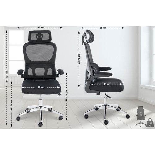 Bürostuhl Overton schwarz