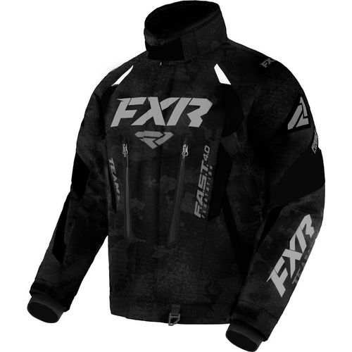 FXR Team FX 2-in-1 2023 Snowmobil Jacke, schwarz/grau, XL