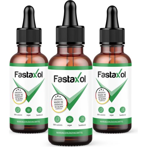 Fastaxol Öl-Komplex Tropfen | mit Pflanzenölen | für Männer und Frauen geeignet | 30 ml pro Flasche 3x