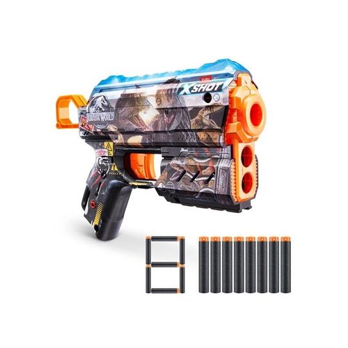 X-shot Skins Flux Blaster - Jurassic World Skins (8 Darts)
