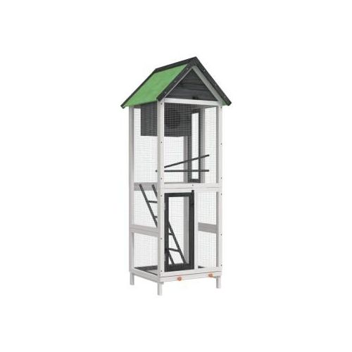 VidaXL Voliere grau