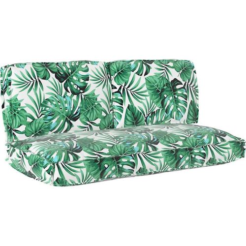 vidaXL Kissenset Blatt 3 pcs Blattmuster Oxford-Stoff