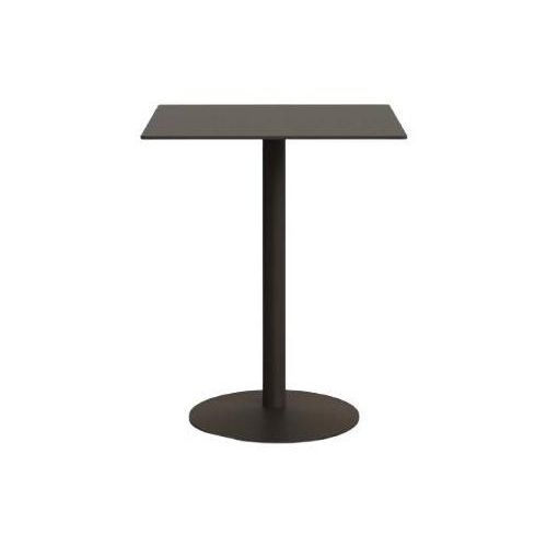 Hoher Outdoor-Tisch Esilda 80 x 80 x 96 cm Stahl Phenolplatte Schwarz