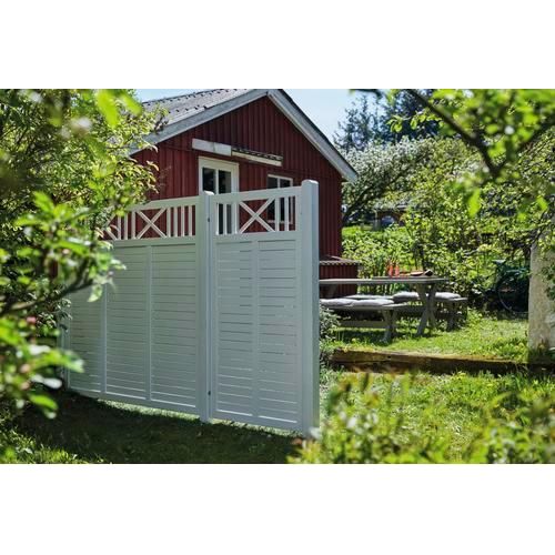 Zaun Teilelement PLUS Nostalgi 90 x 180 cm RAL 9010 weiß