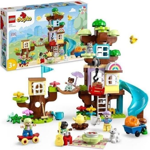 LEGO Duplo 10993 Die Hütte im 3-in-1-Baum, Kinderspielzeug von 3 Jahren mit Ziegeln, mit Ziegeln