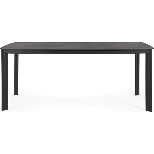 Tisch Alorca 90 x 75 x 180 cm Gesintertem Stein Aluminium Anthrazit