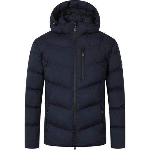 Blue Wave Herren Steppjacke Jesper - Jacke gesteppt mit abhnehmbarer Kapuze in Marine Größe 4XL