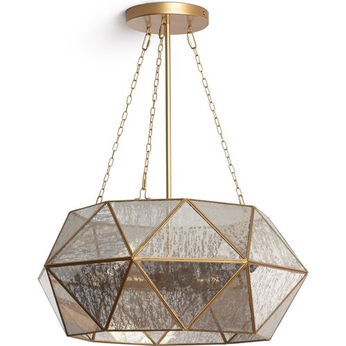 Pendelleuchte aus Metall und Glas Oktagon ILUZZIA Gold