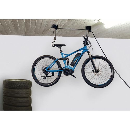 Fahrradlift FISCHER FAHRRAD "Fahrradlift Tragkraft 57kg ProfiPlus", schwarz, Fahrradhalterungen, 155 x 285 x 115mm, 2,7 kg, Stahl