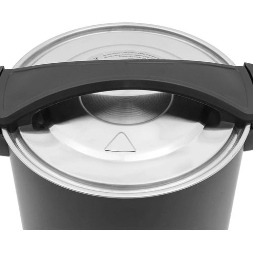 Elektrischer Wachsschmelzer - Schmelzofen - 12 L Fassungsvermögen - Edelstahl - Für Wachs schmelzen, Wasser kochen & Tee brühen - Schwarz