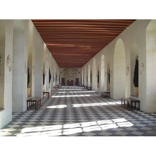 Fototapete PAPERMOON "Chenonceau Schloss", bunt, B:3m L:2,2m, Vlies, Tapeten