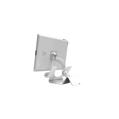 Compulocks Universal Security Tablet Holder White - With Security Coiled Cable Lock and Plate - Max - recommended for