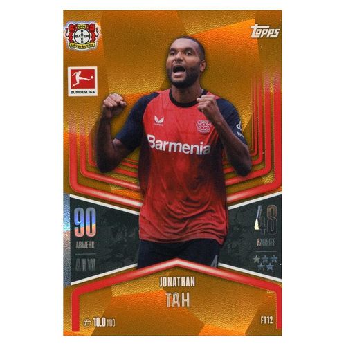 FT12 Jonathan Tah - Flex Tech NUMBERED 10/25 ORANGE - 2024/202