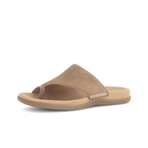 Zehentrenner GABOR "Zehentrenner", Damen, Gr. 44, braun, Schuhe Zehentrenner