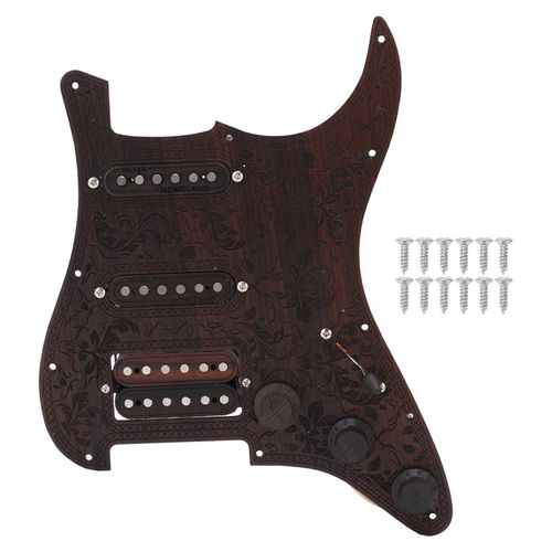 Vintage-Schlagbrett aus Palisanderholz mit Schrauben, Zubehör für E-Gitarren