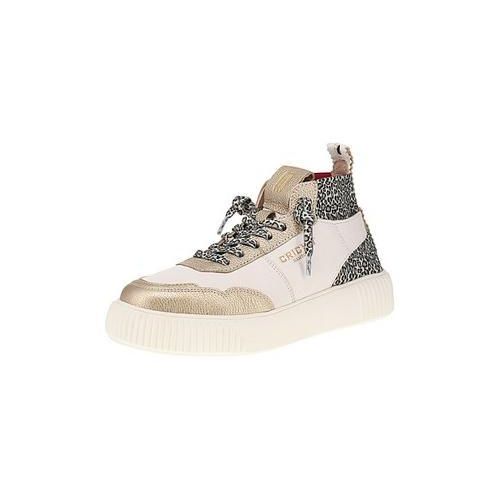 Crickit Rebeka - Damen Sneaker - Weiss-Leo