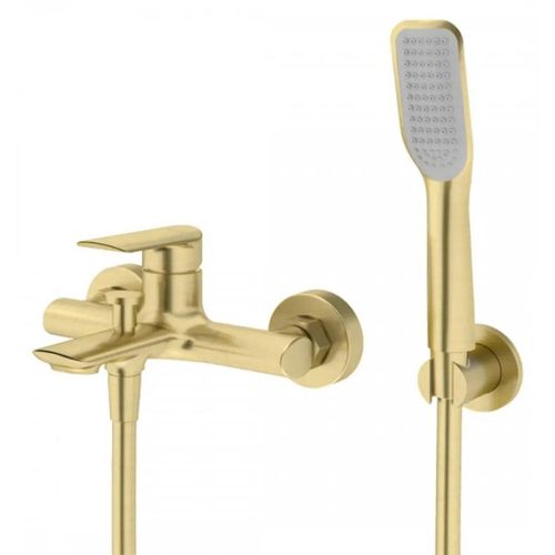 Badewannenarmaturen mit Brause Gold gebrstet