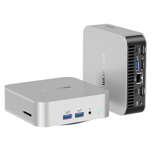 Geekom A8 Mini PC AMD Ryzen 7 8745HS 16GB DDR5 RAM 1TB SSD Radeon 780M USB 4.0 Win 11 Pro Bildbearbeitung Videoschnitt Workstation - BuyPlugGo