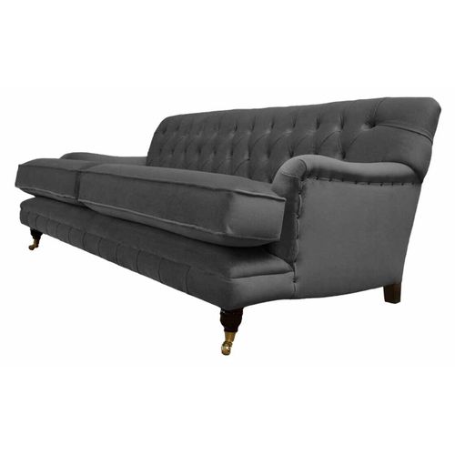 Designer Sofa 3 Sitzer Modern Couch Polster Grau Sofas Designsofa Neu
