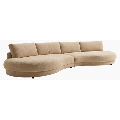 KAWOLA Big Sofa PADANA Stoff creme