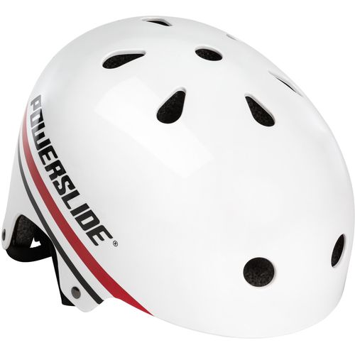 Schutzhelm POWERSLIDE "PS Pro Urban" Gr. 51, weiß (rot, schwarz, weiß), Helme, 51/54