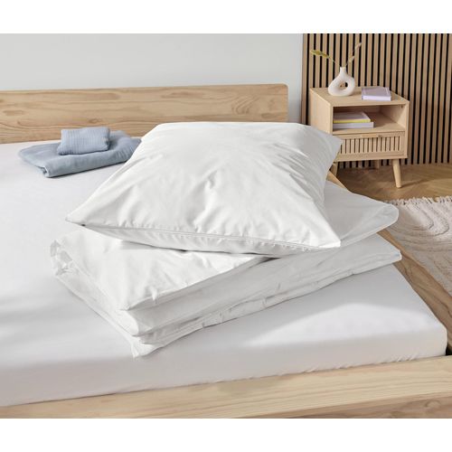 Tchibo - Anti-Milben-Bettschutzbezug - weiß