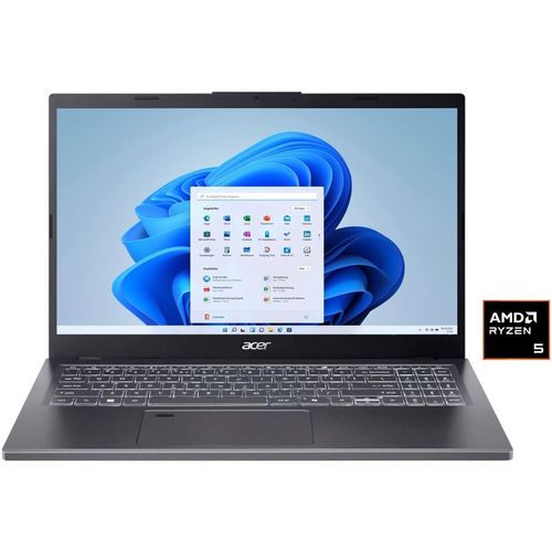 ACER Notebook "A15-61M-R932", grau, 16 GB RAM 512 GB SSD, Ryzen 5, Windows11Home, Notebooks, Notebook