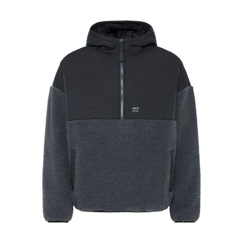 Fellimitatjacke SOLID "Fellimitatjacke SDMarco", Herren, Gr. M, grau (iron gate), Obermaterial: 100% Polyester PES., Jacken Fellimitatjacke