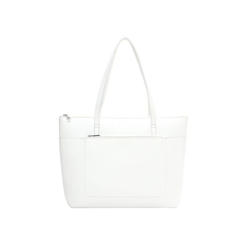 Shopper EMILY & NOAH "Shopper E&N Albi RUE 09", Damen, Gr. B/H/T: 34cm x 30cm x 13cm 0, weiß (weiß 300), PVC, Taschen Shopper
