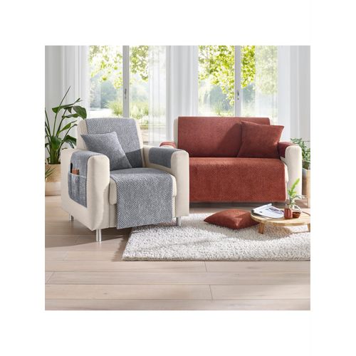 Tagesdecke Gr. 5, grau, B:38cm L:55cm, 100% Polyester, Tagesdecken