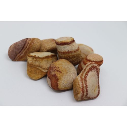 Aquagart 140kg Kiesel Flusskiesel Kieselsteine Gartenkies Zierkies Dekokies Sandstein