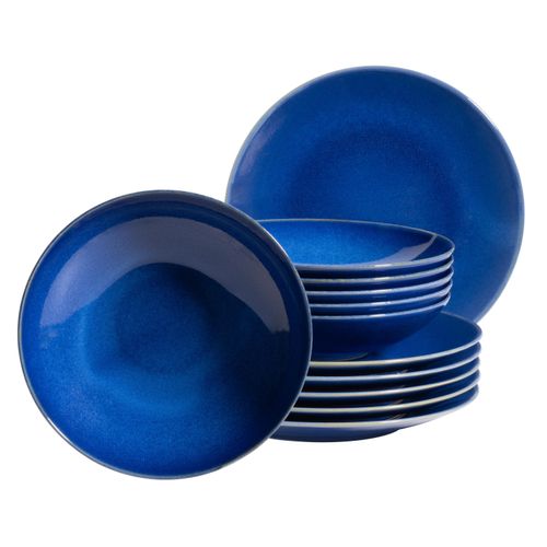 Tafelservice MÄSER "OSSIA", beige (sand), 12, Geschirr-Sets, Tafelservice