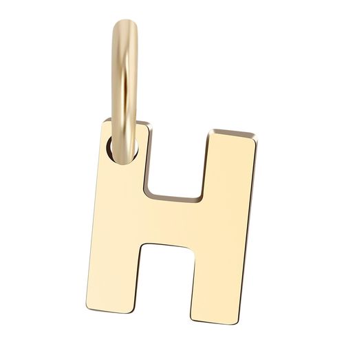 Buchstabenanhänger ADELIA´S "Unisex Anhänger ¿ Buchstabe N Buchstabenanhänger aus 375 Gold", gold, Schmuckanhänger, Damen, Buchstabenanhänger