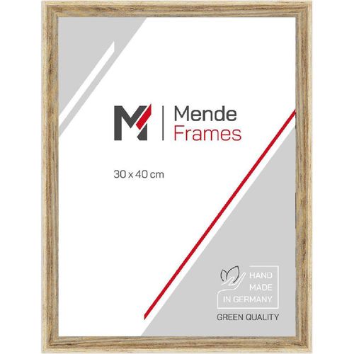 MendeFrames Holzrahmen H790 Strandhaus 70x90 cm natur Antireflexglas