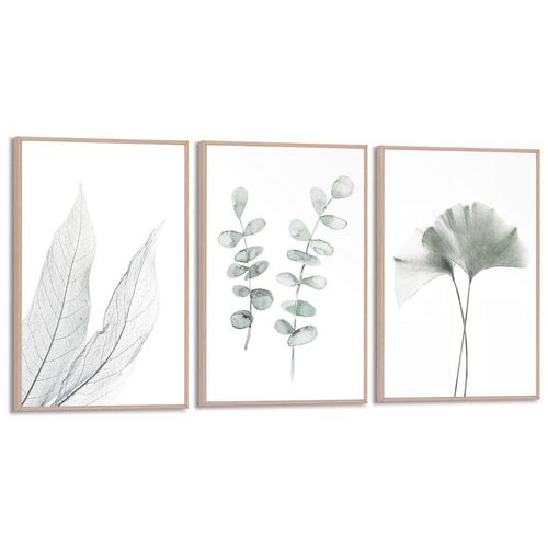 Reinders! Bilderset, Weiß, Holz, 60x30x2 cm, Bilder und Zubehör, Wandbilder, Bilderset