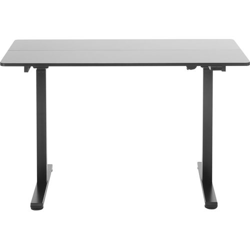 NAKURU Schreibtisch elektronisch höhenverstellbar schwarz 120x60 cm mit 2-geteilter Tischplatte