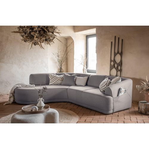 MIUFORM Bella Siena - Ecksofa L-FORM LINKS - 287x209cm - Warmgrau - 6-Sitzer Sofa Couch