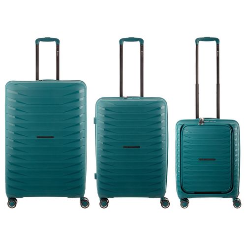 Franky Koffer 3er Set PP15-55-L/69DF/77DF Spinner Gr. S/M/L teal
