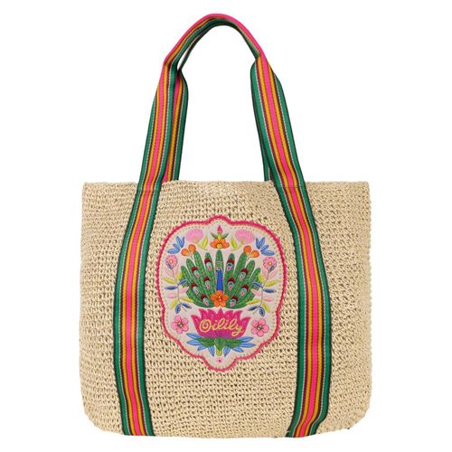 Oilily Straw Shopper Shifting Sand beige