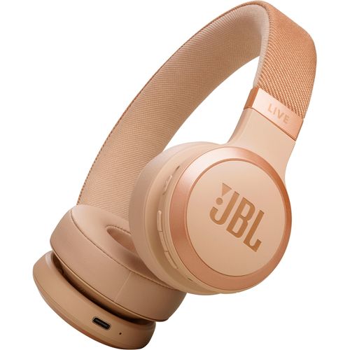 JBL On-Ear-Kopfhörer "LIVE 670NC", beige, B:7,3cm H:7,3cm T:3,7cm, Kopfhörer, Bluetooth On-Ear-Kopfhörer