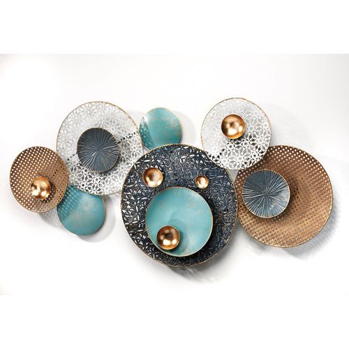 Metallbild LOCKER "37074-20", bunt (farbe bild(er): bunt), B:135cm H:8cm T:65cm, Metall, Bilder