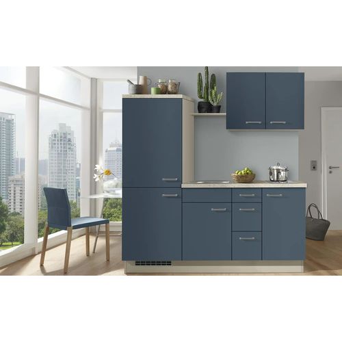 Küchenzeile mit Elektrogeräten Breda - blau - Sconto