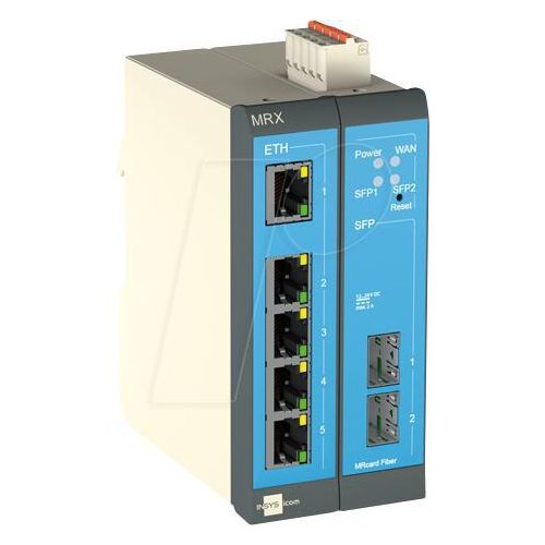 INSYS icom MRX MRX2 Fiber - Router - 5-Port-Switch, VPN, Ethernet
