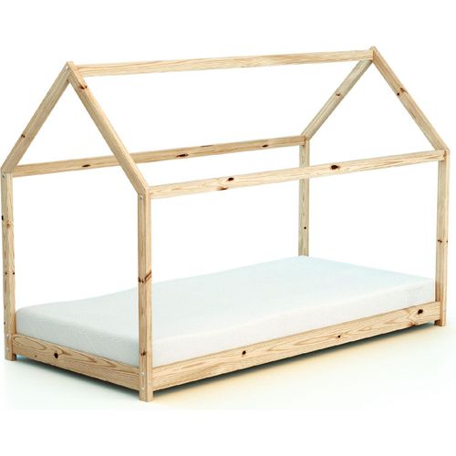 AT4 - Baybett Hausbett Holz Cabana 90 x 190 aus Holz | Ab 6 Jahren
