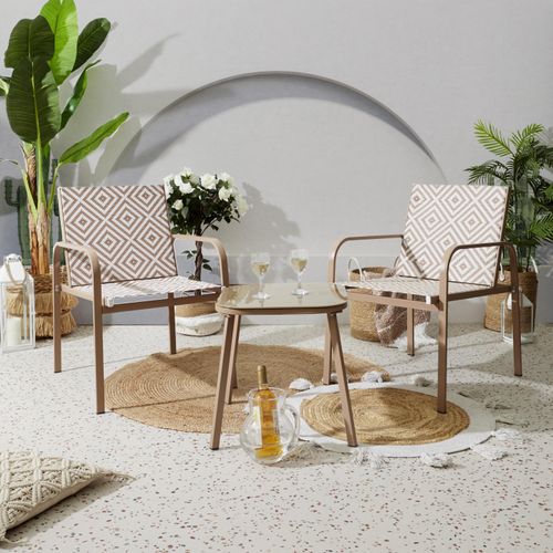 Gartenmöbel in Mexiko-Beige