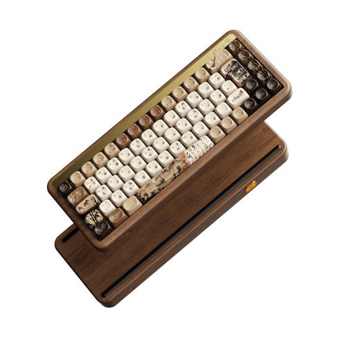 AKKO MU01 Joy of Life Gaming Tastatur RGB - Walnuss Gehäuse Rosewood - Tastatur