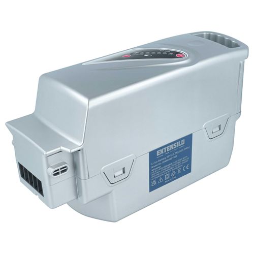 EXTENSILO Akku kompatibel mit Victoria S-Serie XT, Madeira Mannheim, Sevilla, NLD 03, Mannheim, Sevilla SE E-Bike (23,2 Ah, 25,2 V, Li-Ion) - Silber