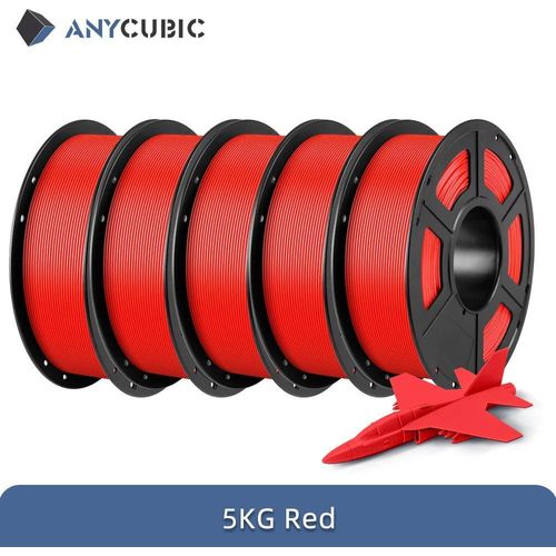 PLA 3D-Drucker Filament - Für FDM - 1,75 mm - 5 kg - Umweltfreundliches Material - Rot